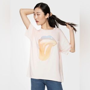 Dex graphic tee Rolling Stones vintage pink M